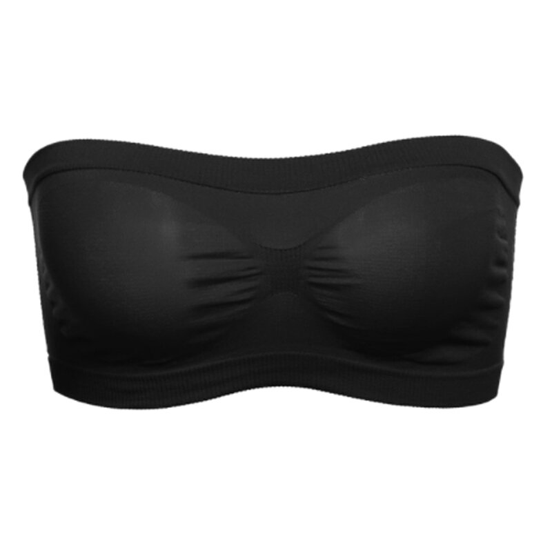 Mulher lingerie sexy laço sem costura tubo superior respirável sem alças bandeau sutiã underwear sem almofada sono sutiã esportivo-45
