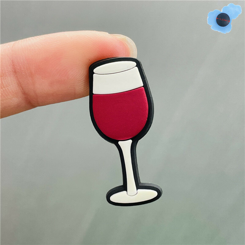 1Pcs Beer Red Wine Chocolate Bottle Shoe Decoration Accessories Shoes Charms For Bracelets Backpack Kids X-mas Gifts