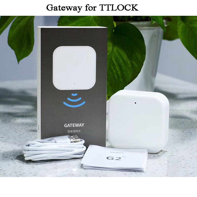 Conector Wifi TTLOCK Gateway, aplicación ttlock bluetooth para cerradura inteligente con huella dactilar