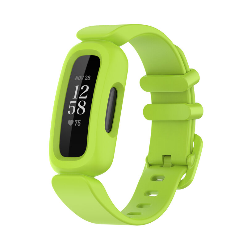 Correia para fitbit ace 3 2, pulseira de smartwatch infantil para fitbit inspire 2/hr, pulseira de substituição de silicone, esportiva