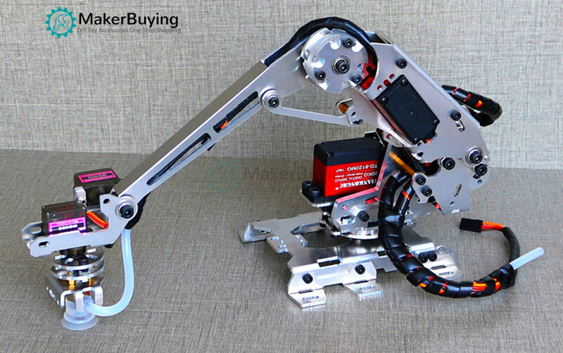 Metalowe mechaniczne ramię wielostopniowy manipulator wolności robot przemysłowy model sześcioosiowy robot 202