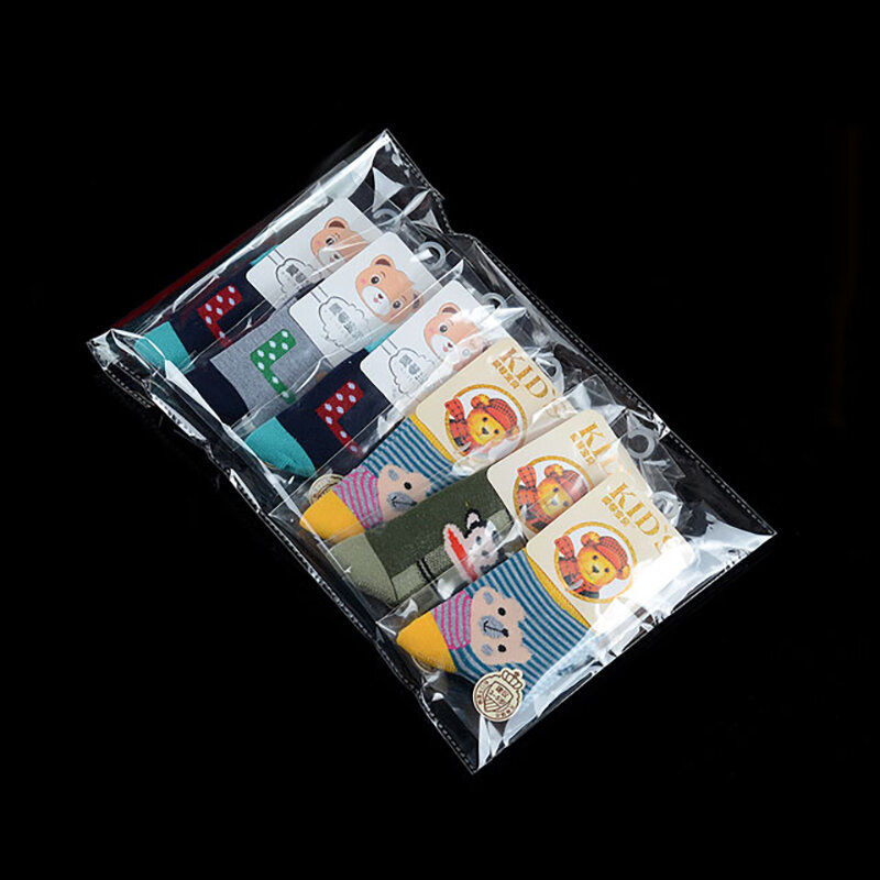 Thick Clear Self adhesive Cellophane packing Bags Transparent Small Self Sealing Plastic Package storage bag Resealable poly Bag