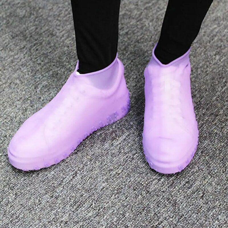 Silicone elástico reutilizável à prova dunisex água capa de sapato unisex bota overshoes para esporte ao ar livre acampamento caminhadas chovendo
