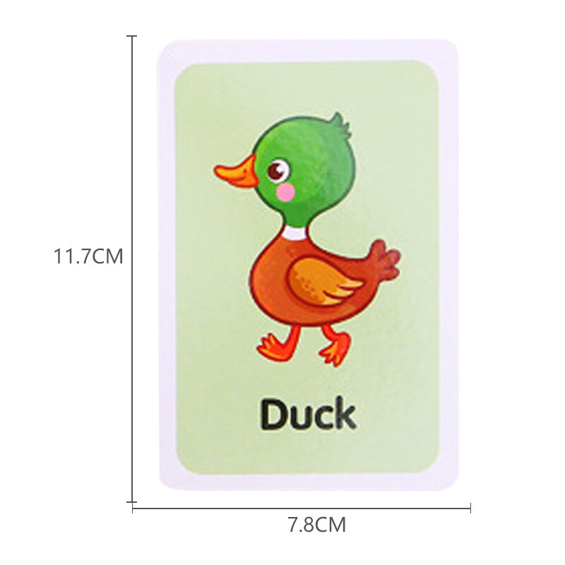 Farbe Form Kognition Tier Montessori Lernen Wort Obst Karte Frühen Bildung Spielzeug Speicher Klassische Spielzeug Für Kinder