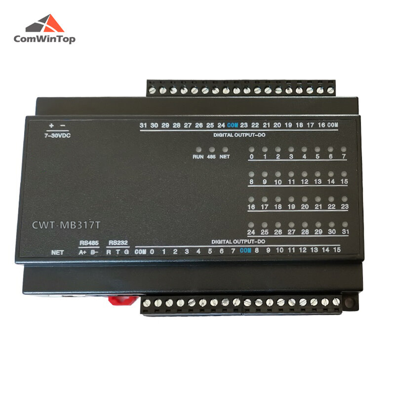 CWT-MB317T 모드버스 컨트롤러, 32 채널 디지털 출력 트랜지스터, 32DO(NPN)