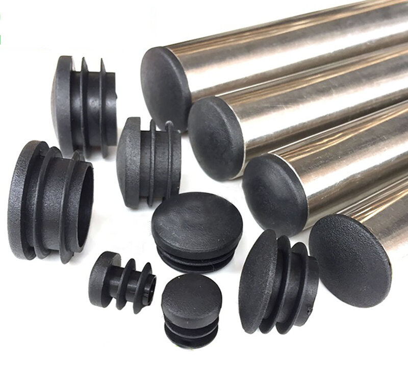 Черные пластиковые круглые колпачки с изогнутой поверхностью, Внутренняя пробка 16-35 мм, Защитная Прокладка, пылезащитная крышка, колпачки для магнитной мебели