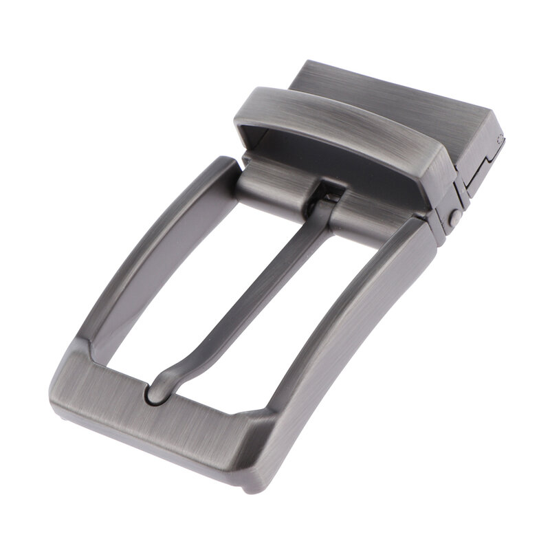 Hebilla de cinturón de aleación de Metal Reversible para hombre, reemplazos, Pin, hebillas rectangulares