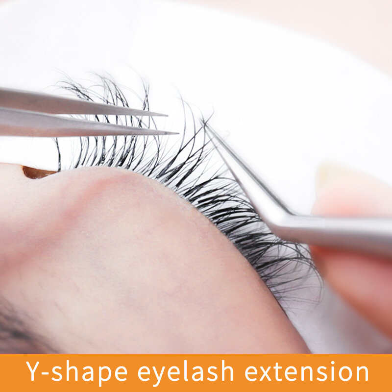 Y  shape eyelash extension dcurl double tip lash eyelash cilios Y natural easily grafting Y style volume eye lashes faux mink