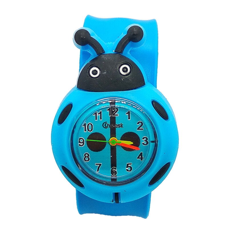 Dobrej jakości Cartoon Bee biedronka zegarek Slap dzieci sportowy zegarek kwarcowy prezent dla dziecka-dziewczynki zegar dla ucznia zegarki dla dzieci Relogio