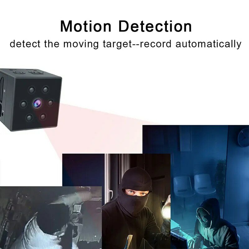Minicámara magnética con Sensor de movimiento, videocámara con visión nocturna IR, Full HD, vídeo, Audio, microcámara, 1080P, Gizli, Oculta