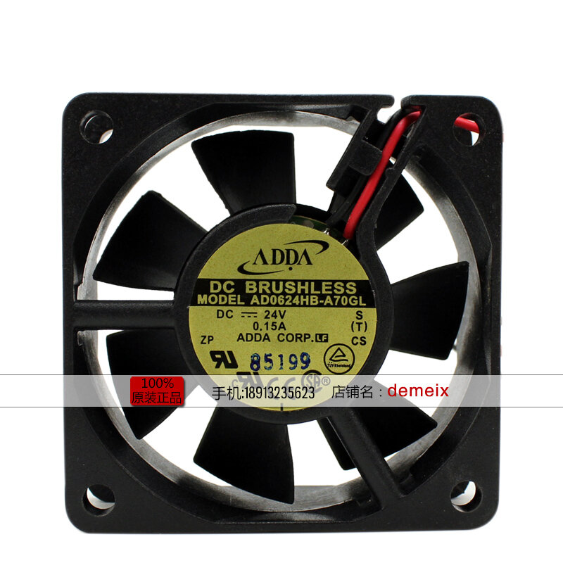 AD0624HB-A70GL-ventilador de CC, inversor de bola, 6025, 24V, 0.15A, 6 cm, original, nuevo