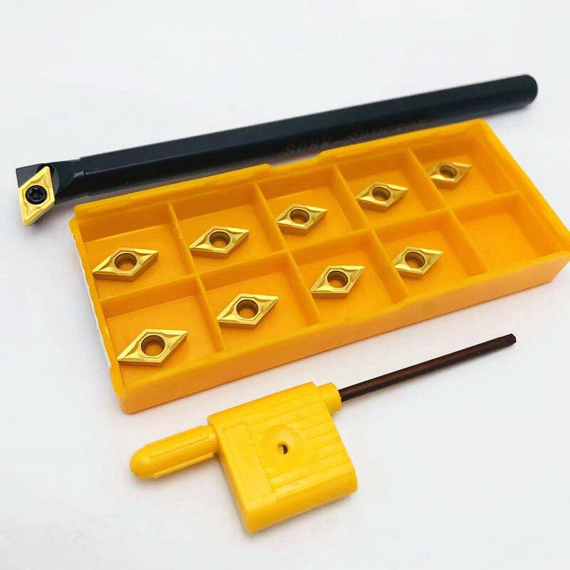 DCMT070204 carbide inserts for S08K SDUCR07 S10K SDUCR07 S12MSDUCR07 S14N-SDUCR07 S16Q-SDUCR07 internal turning tool holder