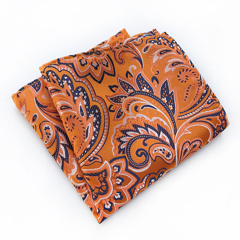 Mode Nieuwe Hoge Kwaliteit Polyester Zijde Materiaal Paisley Pak Pocket Handdoek Zakelijke Mannen Dress Accessoires Zakdoek