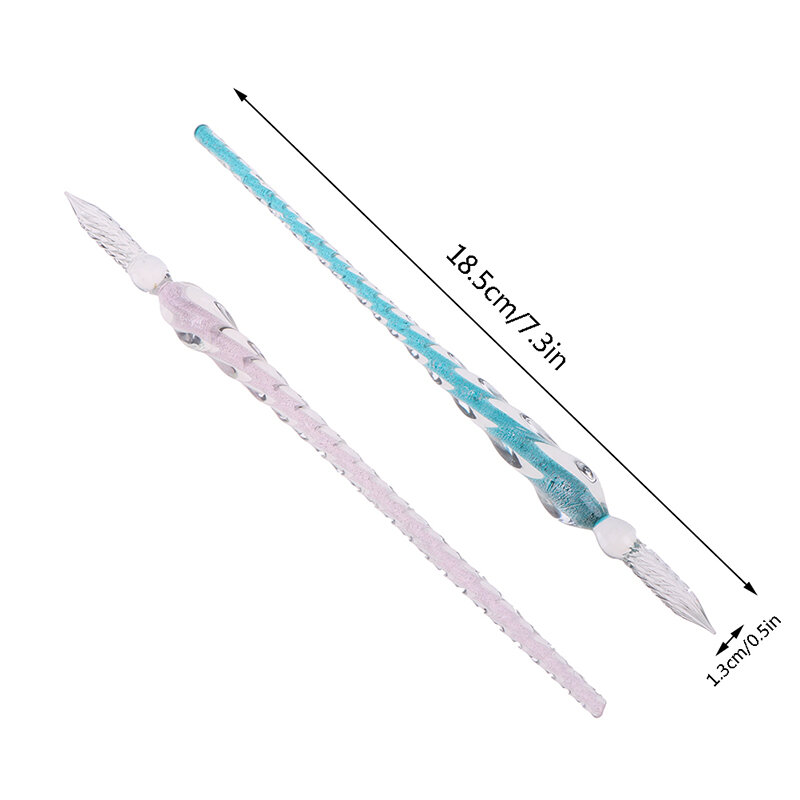 1 Pc Vintage Glass Dip Dipping Pen Signature Filling Ink Fountain Pens Glass Drip Fountain Pen