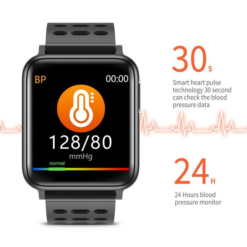 V5 스마트 시계 ecg + ppg 스마트 피트니스 밴드 심박수 모니터 혈압 시계 방수 smartwatch