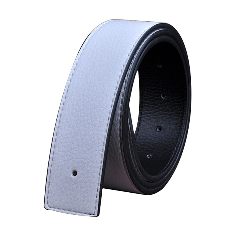 New Luxury Brand Belts Men High Quality Pin Buckle Male Strap Genuine Leather Waistband Ceinture Men's No Buckle 3.8cm H Belt