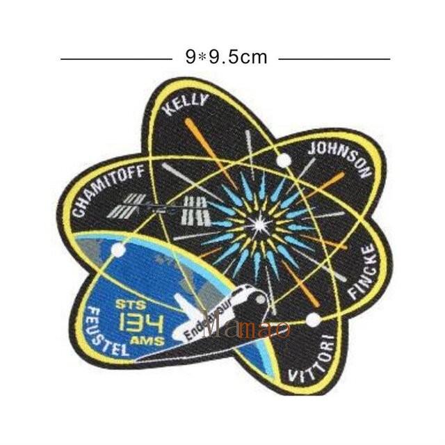 Parches de bordado EE. UU. Parche moral táctico al aire libre misión Apolo brazalete con insignia pegatinas de EE. UU. Parche Set 1 7 8 9 10 11 12 13 14