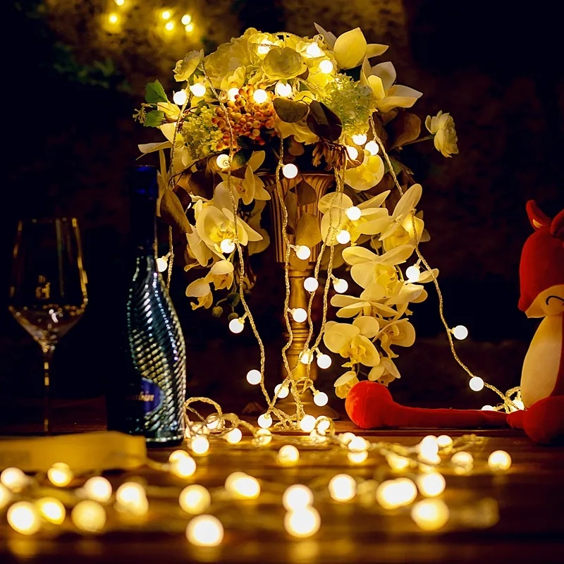 3M 20LED عيد الميلاد ندفة الثلج ستار جارلاند الجنية سلسلة أضواء USB بطارية لعيد الميلاد شجرة غرفة السنة الجديدة عطلة في الهواء الطلق ديكور