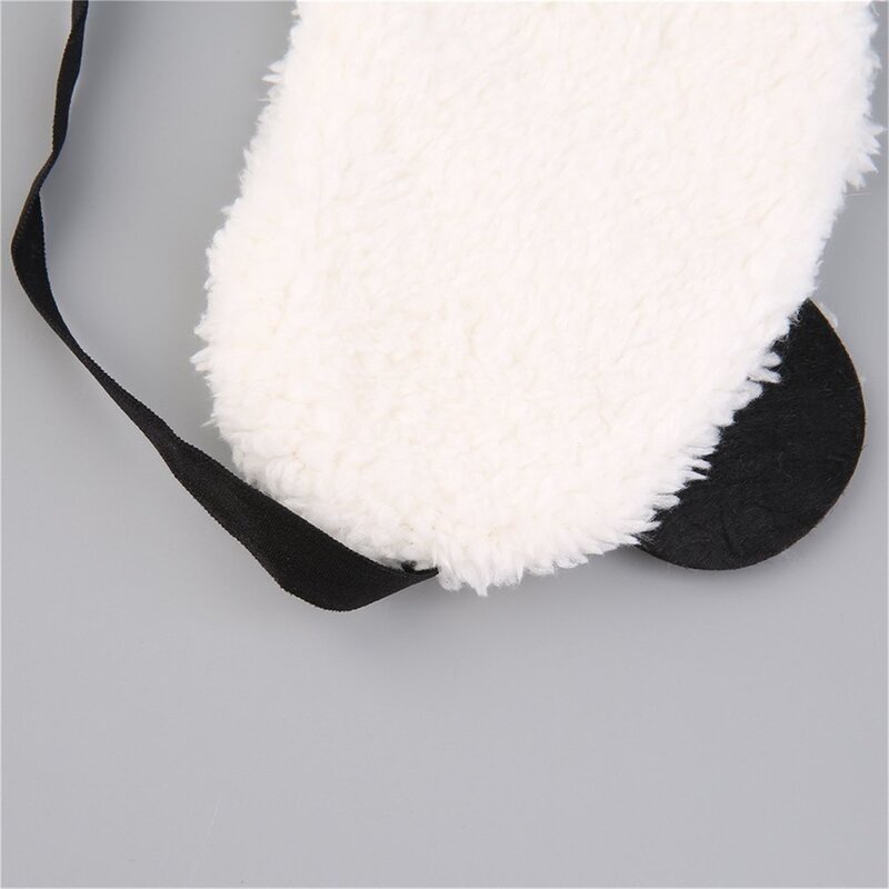 Masque pour les yeux Panda en peluche, Design mignon, masque doux pour dormir, bandeau pour les yeux, Portable