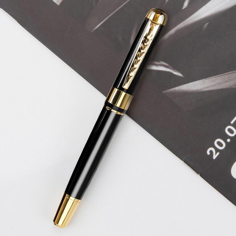 قلم حبر جاف معدني ماركة رائج البيع قلم كتابة توقيع لرجال الأعمال قلم شراء 2 إرسال هدية