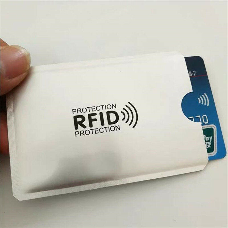 5-20PCS Anti Rfid Karte Halter NFC Blockieren Reader Sperren Id Bankkarte Halter Fall Schutz Metall Kredit karte Fall Aluminium