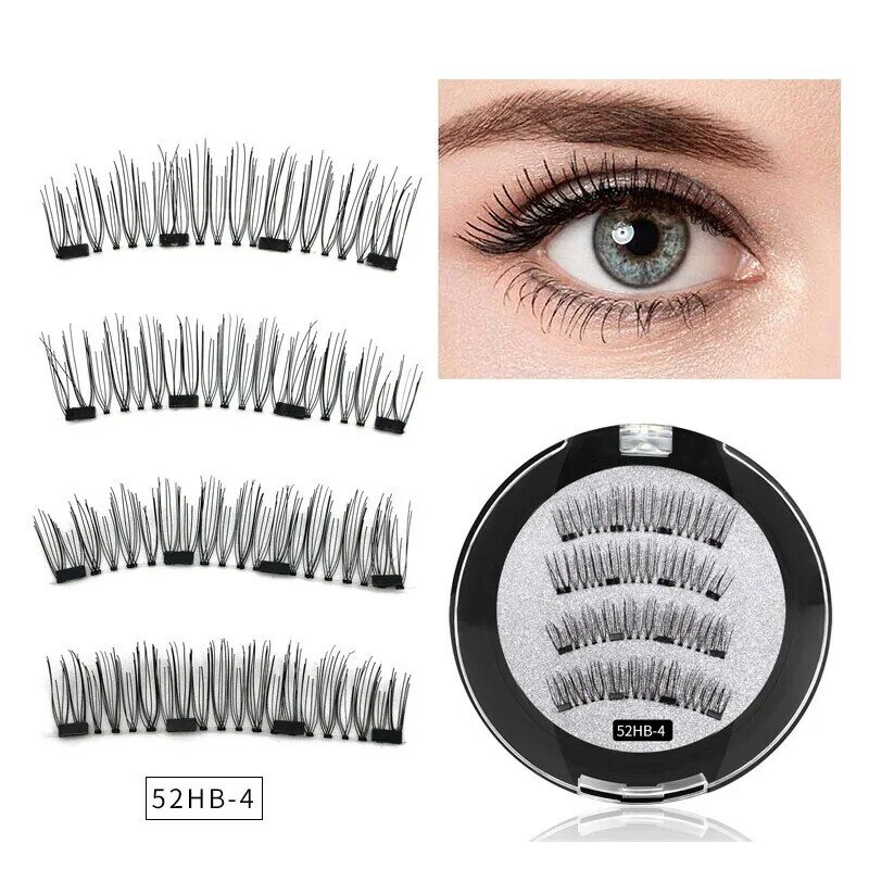 3D Magnetic Eyelashes Reusable Mink False Eyelashes Nature Eyelashes Extended Handmade Eye Makeup Tools