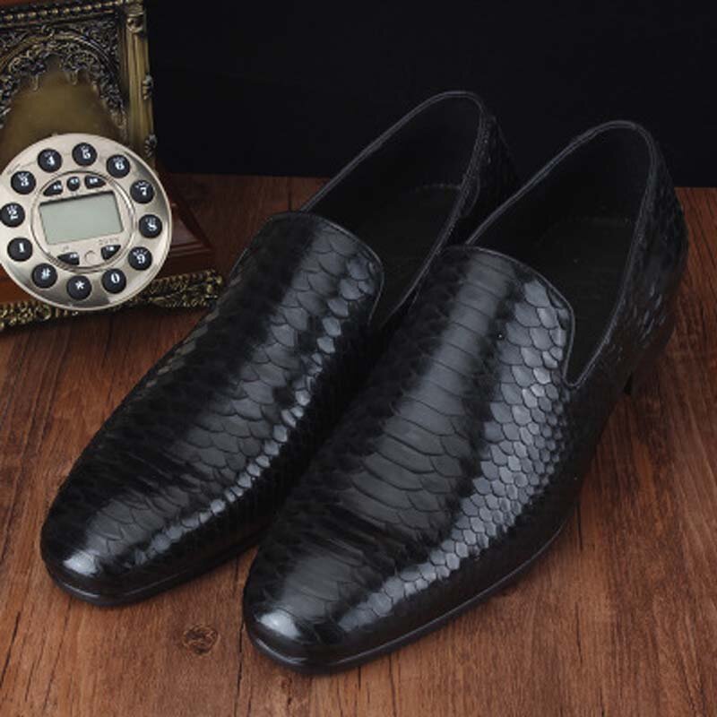Ourui новая деловая повседневная мужская обувь из натуральной кожи