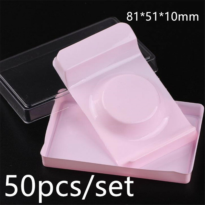 50pcs/set Plastic Empty False Eyelashes Case Eye Lashes Box Container Holder Compartment For Eye Lash Care Makeup Storage 40#41