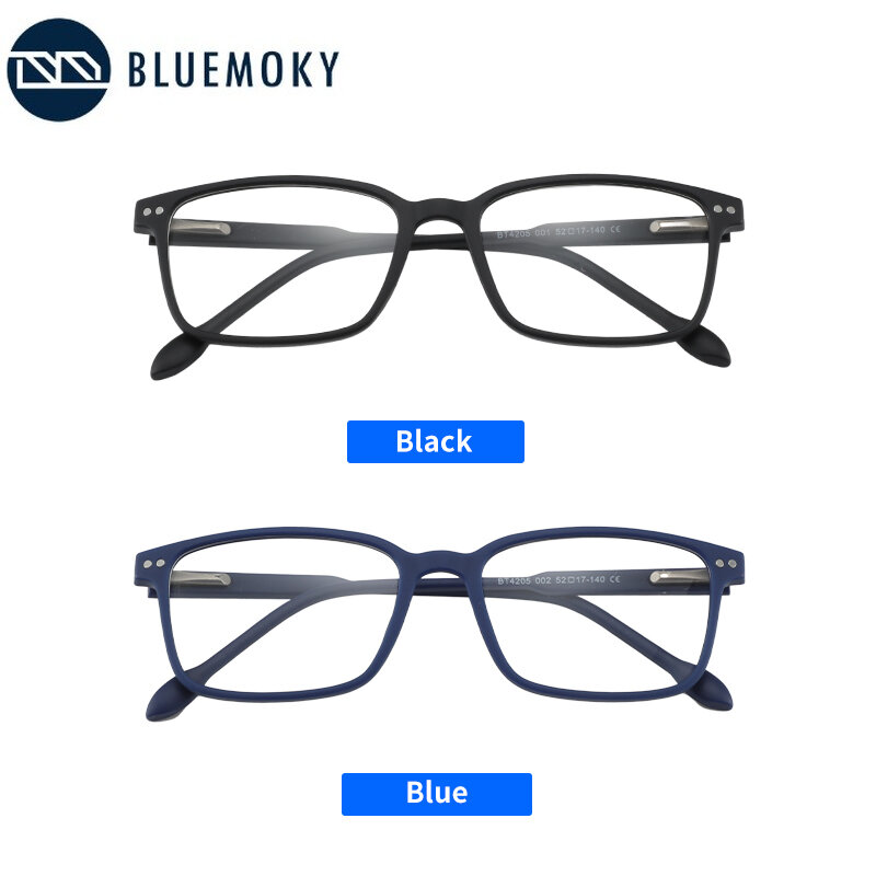 Bluemoky homem anti azul luz bloqueando óculos de proteção contra jogos de computador óculos de miopia quadrados