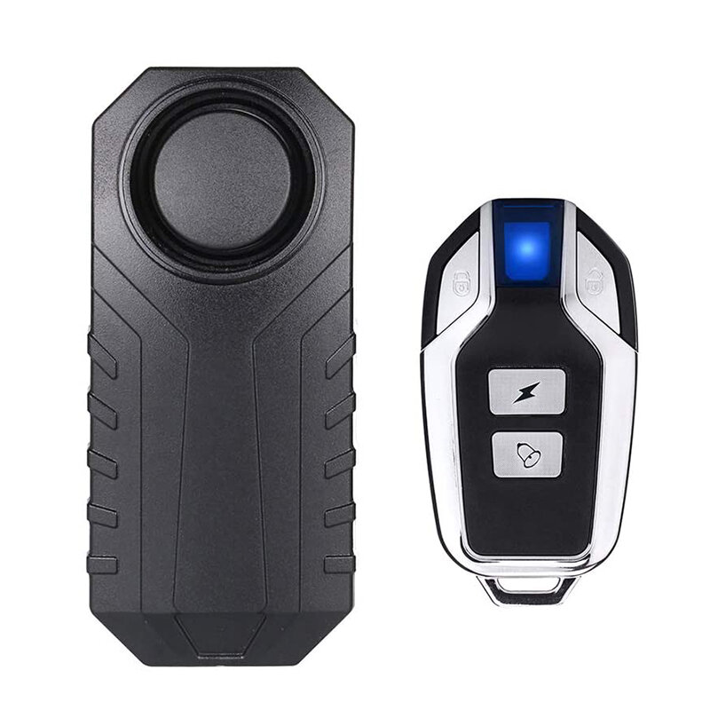 Alarma antirrobo inalámbrica para motocicleta y bicicleta, Sensor de vibración de seguridad, impermeable, remoto, 113dB fuerte