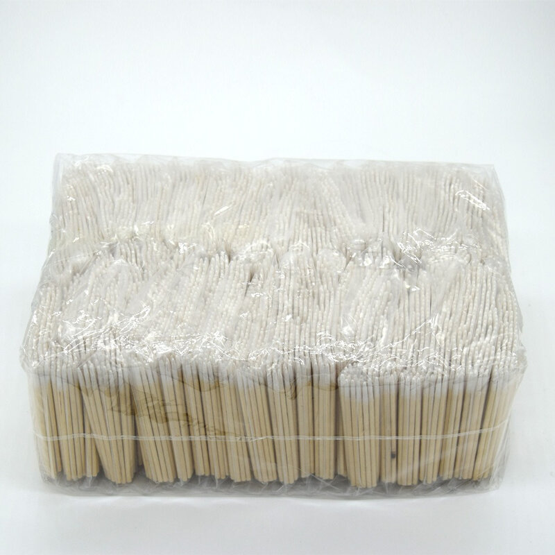 1000pcs 7cm Wood Cotton Swab Eyelash Extension Tools Medical Ear Care Cleaning Wood Sticks Cosmetic Cotton Swab Cotton Buds Tip
