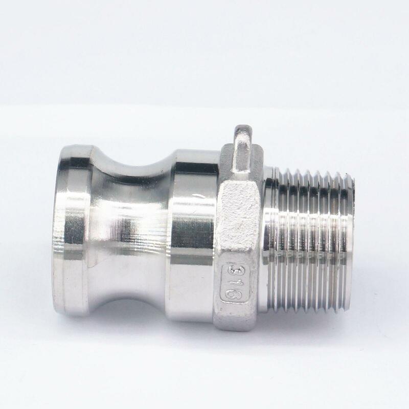 3/4" BSP Male Thread 304 Stainless Steel Type F Plug Camlock Fitting Cam and Groove Coupling