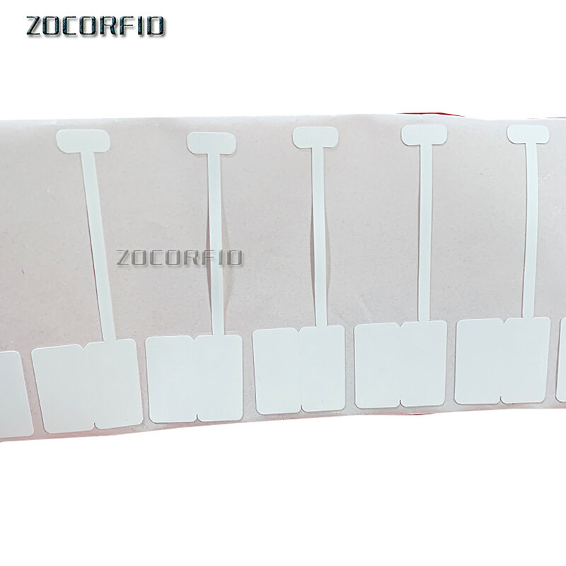 Étiquette autocollante en papier blanc UHF RFID MR6, pour la gestion de bijoux, 100 pièces/lot, EPC C1G2