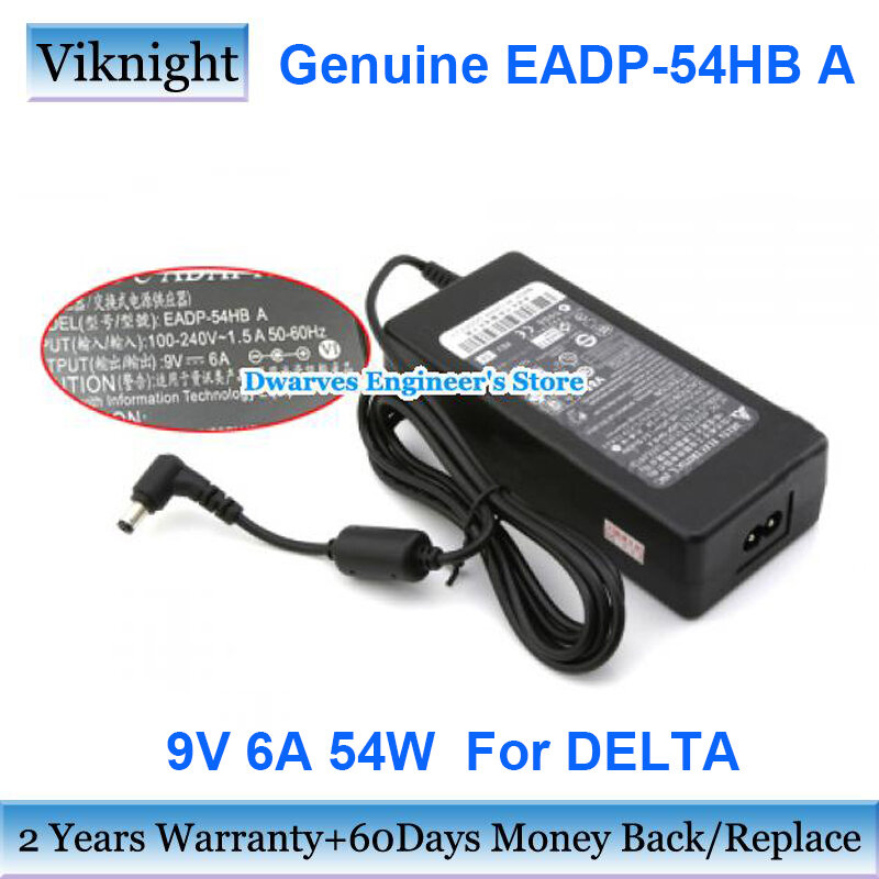 정품 EADP-54HB A AC 어댑터, POS 시스템용 델타용 충전기, 9V 6A 54W