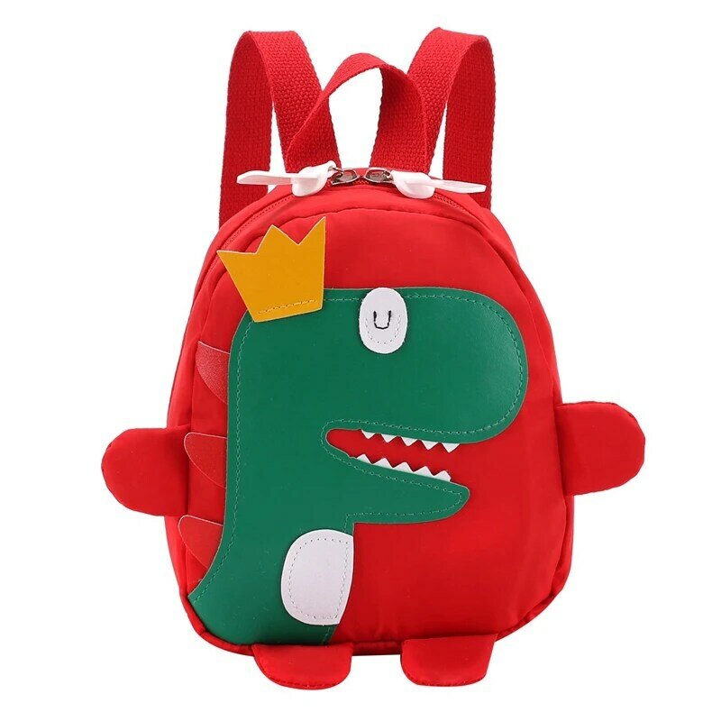 2X Nette Kinder Kindergarten Schule Tasche 3D Cartoon Dinosaurier Mini Rucksack Neue Baby Junge Mädchen Schule Tasche Rot & Blau