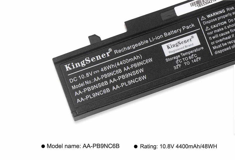KingSener baterai Laptop untuk SamSung AA-PB9NC6B AA-PB9NS6B AA-PB9NC6W R467 R428 R429 R468 NP300 NP350 RV410 RV509 R530 4400mAh
