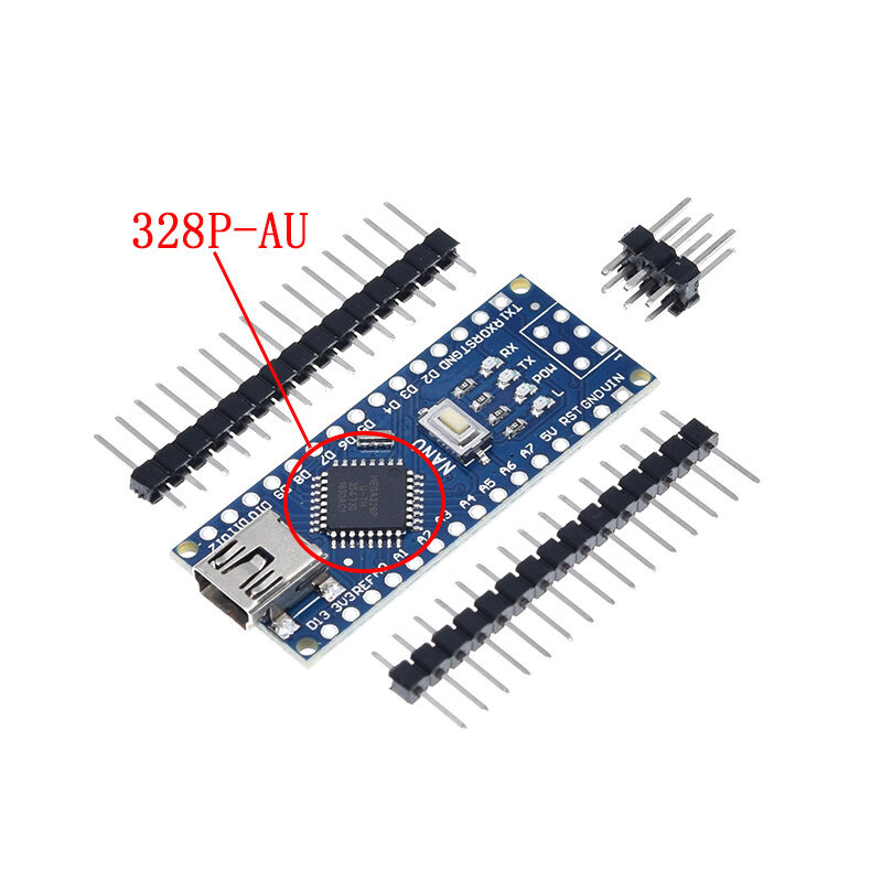 Atmega328 mini usb nano v3.0 atmega328p ch340g 5v 16m micro-controlador placa para arduino 328p nano 3.0 ch340