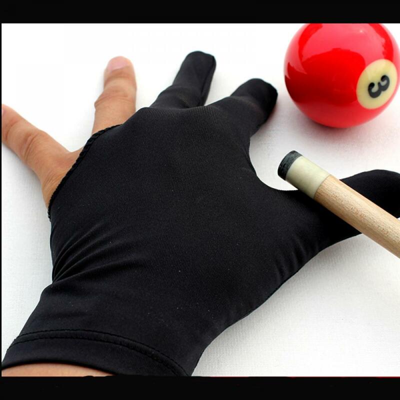 10Pcs Three Fingers-นิ้วมือสระว่ายน้ำสนุ๊กเกอร์ Cue บิลเลียดถุงมือซ้ายมือ Lycra ผ้าบิลเลียดอุปกรณ์เสริมในร่มชุดเกม