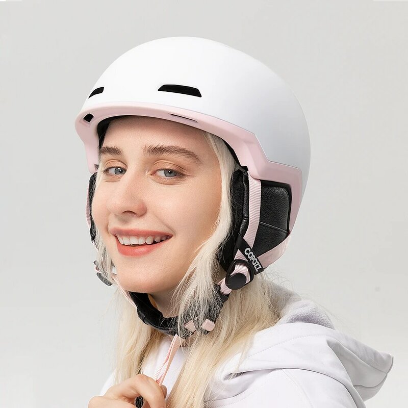 COPOZZ Winter Ski Snowboard Helm Hälfte-abgedeckt Anti-auswirkungen Sicherheit Helm Radfahren Skifahren Schutz Für Erwachsene Und kid