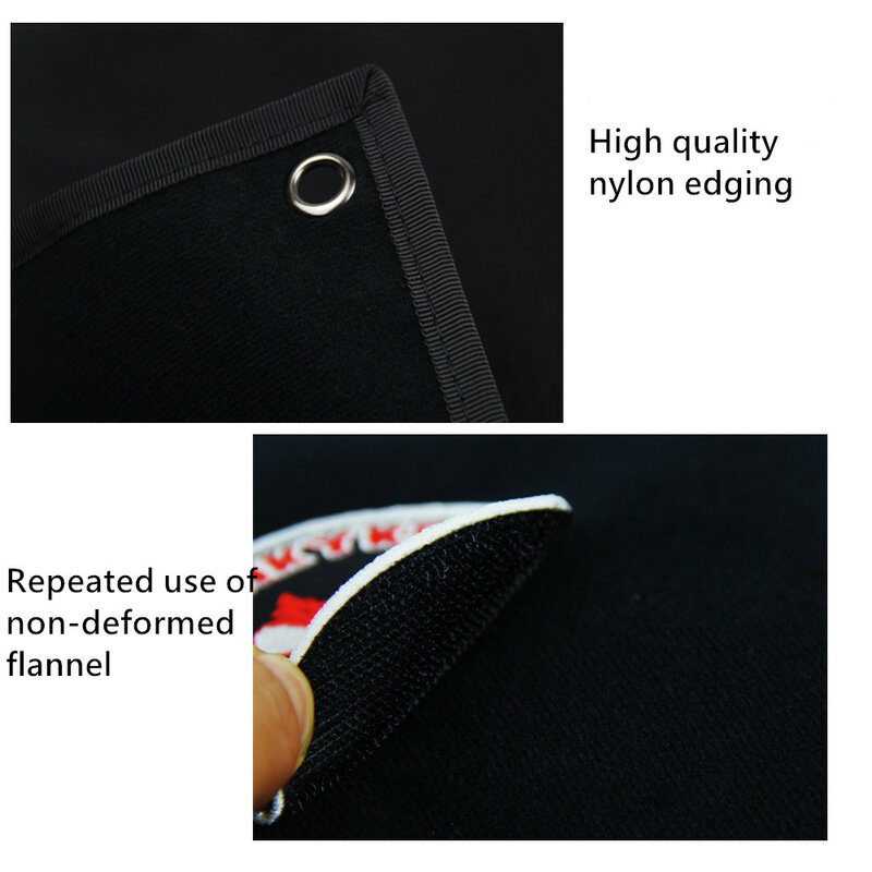 Velcro กล่องเก็บโปสเตอร์พัดลม Armband เก็บผ้าจอแสดงผลผ้าตกแต่งผ้าสติกเกอร์แสตมป์