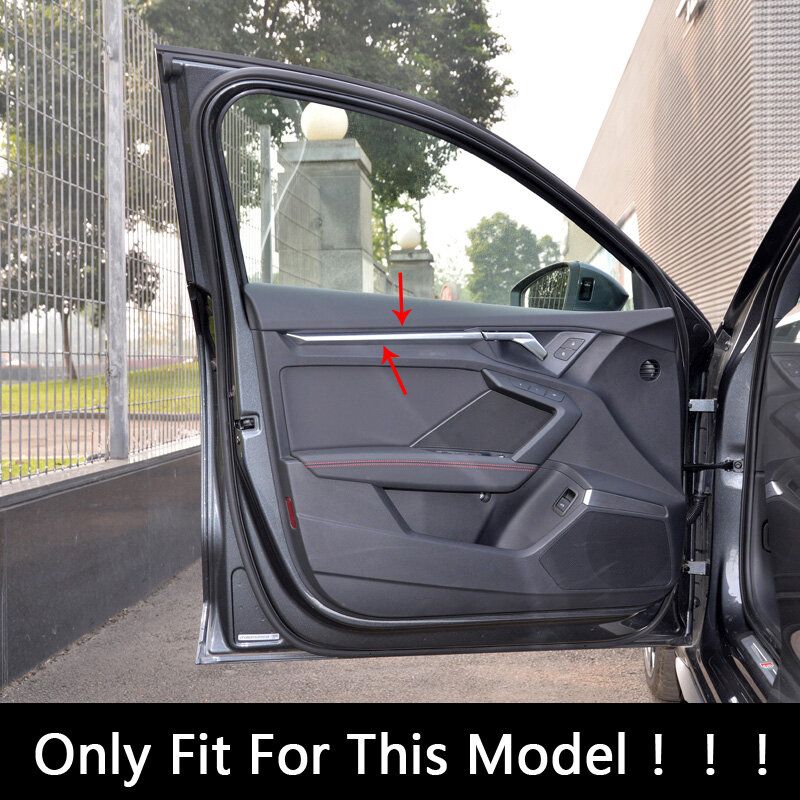 Auto Styling Innen Tür Trim Streifen Dekoration Aufkleber Abdeckung Für Audi A3 8Y 2021 Carbon Faser Farbe Auto Zubehör