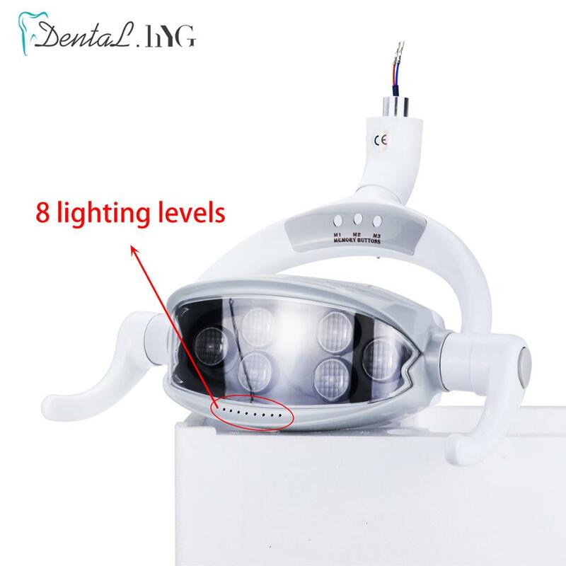 Lampu LED Dental 18W, lampu operasi Dental tanpa bayangan dengan saklar Sensor untuk kursi gigi Unit lampu operasi kedokteran gigi