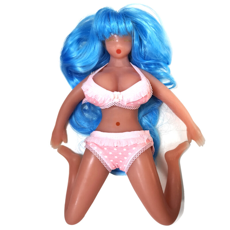 Mini muñeca del sexo de silicona líquida pecho grande realista Vagina Real amor muñeca Sexy erótico, sexo, adultos juguete para masturbadores para hombres