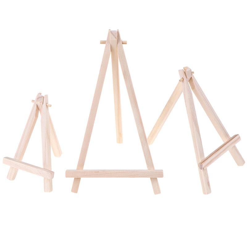 1pcs Wooden Mini Artist Easel Wood Wedding Table Card Stand Display Holder For Party Decoration Desk Decor 3 size