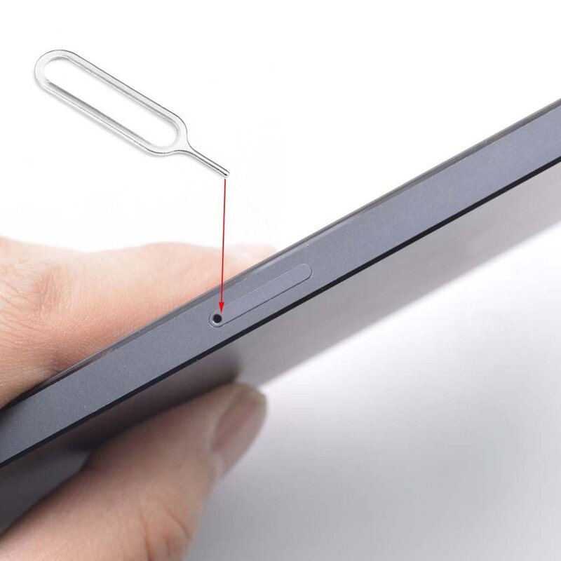 1pc Sim Card Needle For iPhone 5 5S 4 4S 3GS Cell Phone Tool Tray Holder Eject Metal Pin Wholesale new