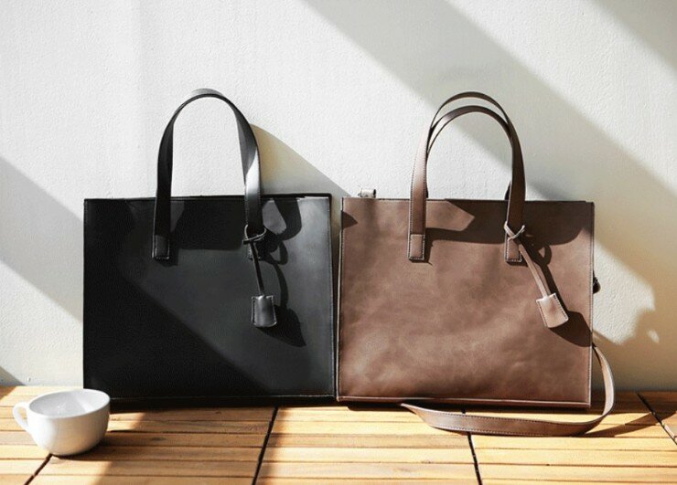 unisex OL business versatile ins hot style casual Tote Bags pu leather package high-capacity shoulder bag handbag valise