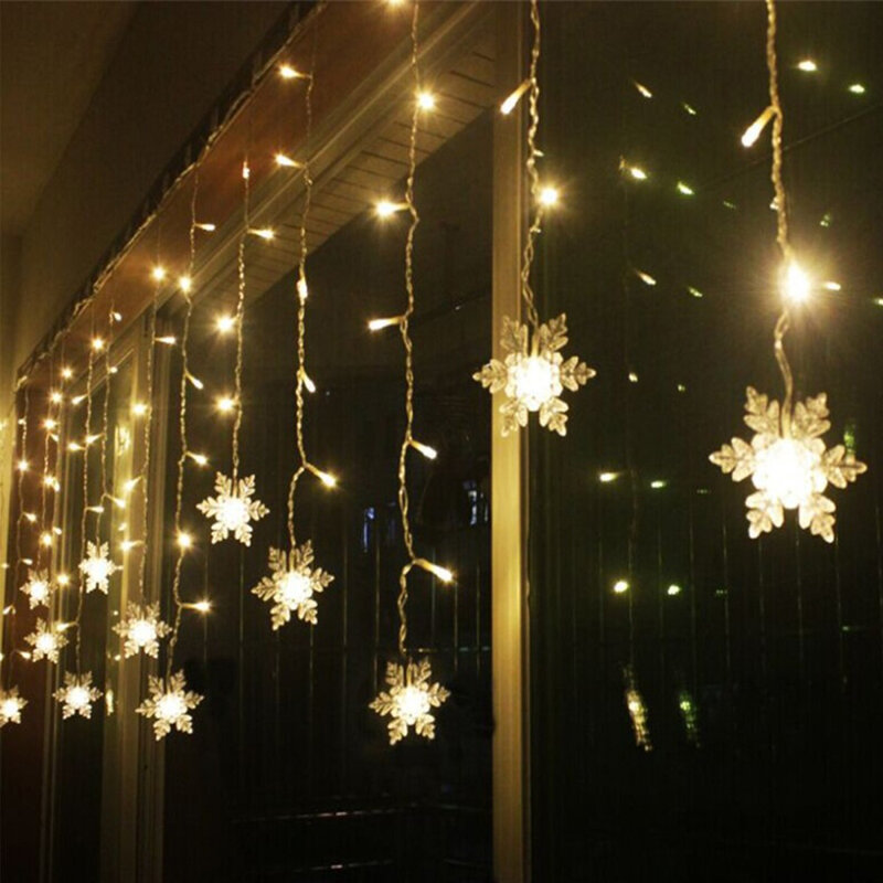 String Licht Weihnachten Vorhang Dekorative Lichter Led Lampe Festival Schmuck Im Freien Wasserdichte Neue Led-leuchten
