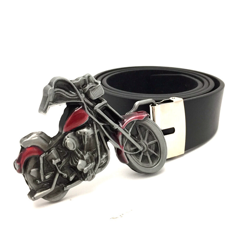 Neue Mode Herren Designer Jeans Kühlen Gürtel 3D Motorrad Metall Gürtel Schnallen Für Männer Punk Rock Cowboy Cinto Ceinture Masculino