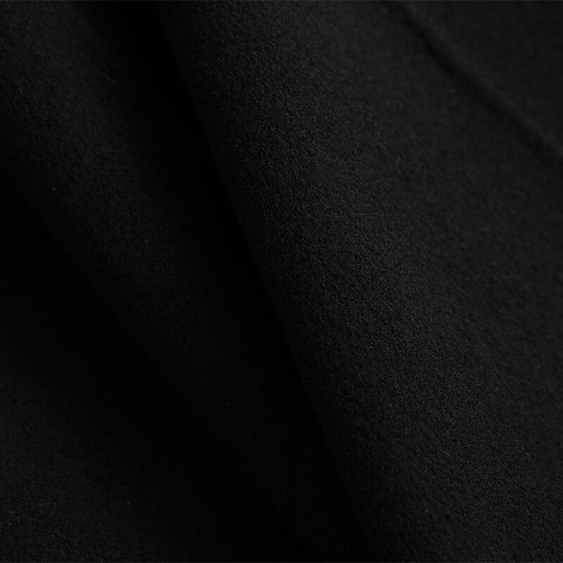 Abrigo de lana largo y elegante para mujer, chaqueta de mezcla con cinturón coreano, abrigo Vintage, 2020 Zyw02