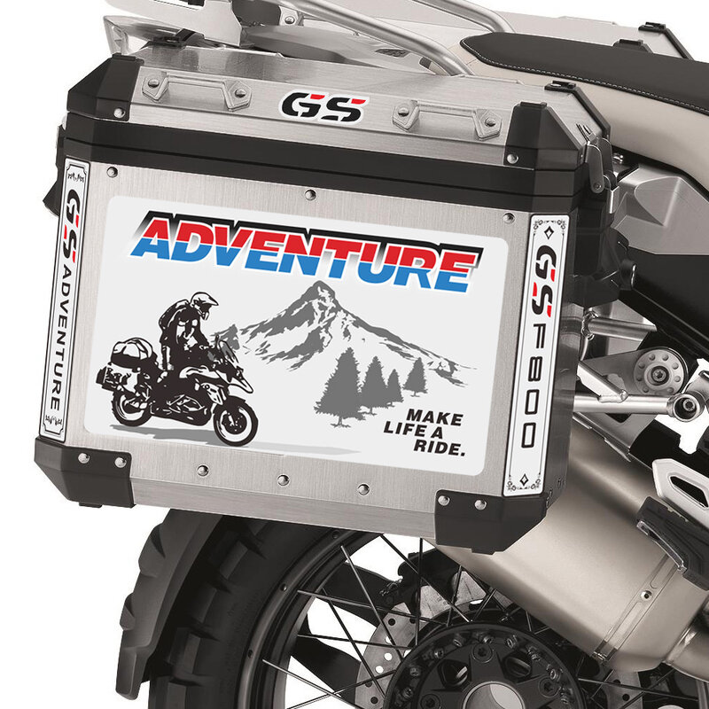 Para bmw f800gs f800 gs motocicleta adesivo decalque cauda parte superior lateral panniers bagagem caixa de alumínio caso adv aventura moto filme